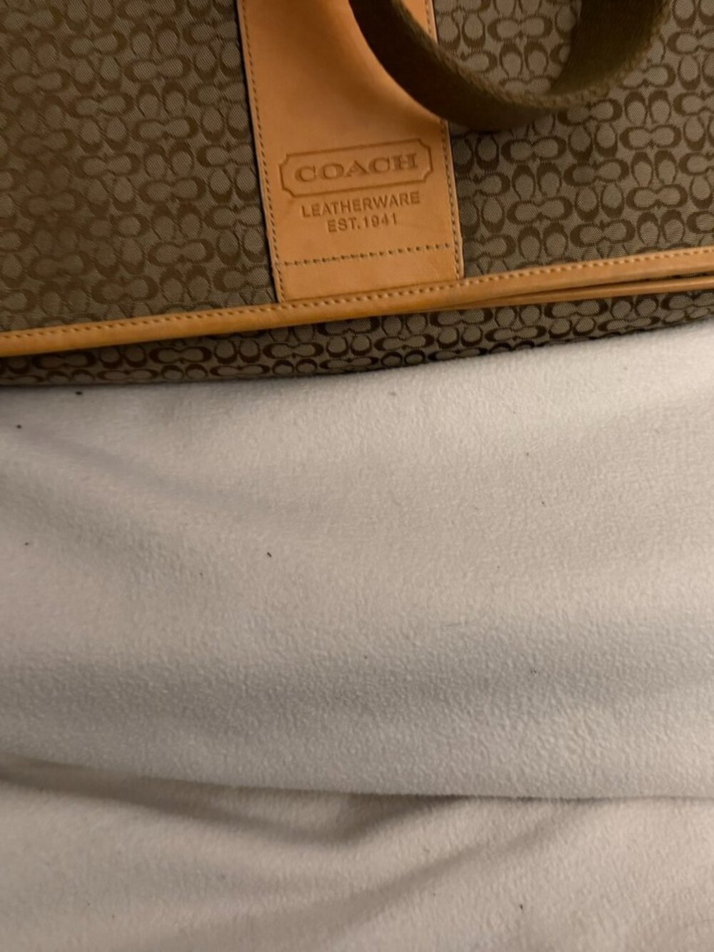 Coach Hudson Signature Jacquard Messenger/Baby Bag - Picture 8 of 10